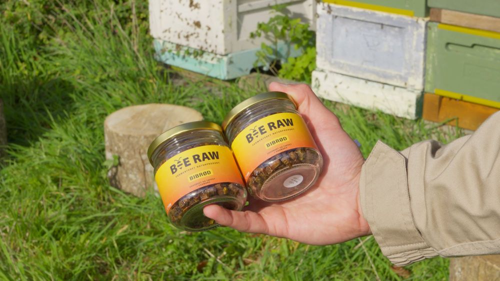 Fermenteret Bibrød ved bistaderne